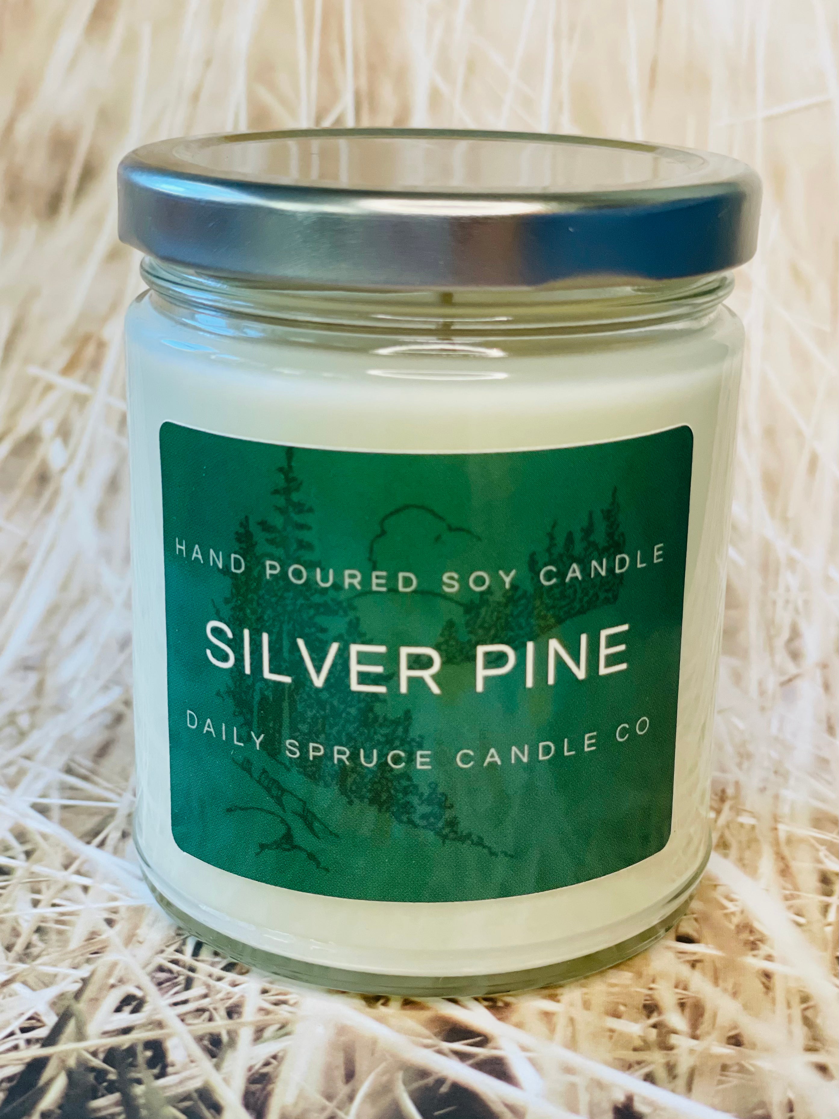 Silver Pine Soy Candle